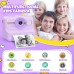 HiMont Kinderkamera Sofortbildkamera, 1080P Sofortbildkamera Kinder mit 32GB Karte & 3 Rollen Druckpapier, lustige Kinderspielzeug Geschenke für Jungen & Mädchen von 3-12 Jahren