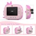 HiMont Kinderkamera Sofortbildkamera, Digitalkamera für Kinder mit Druckpapier & 32G TF Karte, VideoKamera mit farbigen Stiften & Lustige Accessoires, Geschenk für Kinder 3-14 Jahren (Rosa)