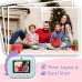 HiMont Kinderkamera Sofortbildkamera, Digitalkamera für Kinder mit Druckpapier & 32G TF Karte, VideoKamera mit farbigen Stiften & lustige Accessoires, Geschenk für Kinder 3-14 Jahren (Grün)