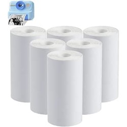 HiMont Kids Sofortdruck-Kamera-Fotopapier, 6 Packungen für KC02-6 Meter